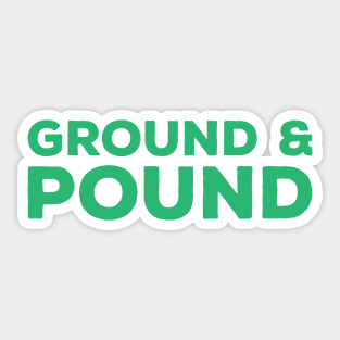 Ground & Pound - MMA Sticker
